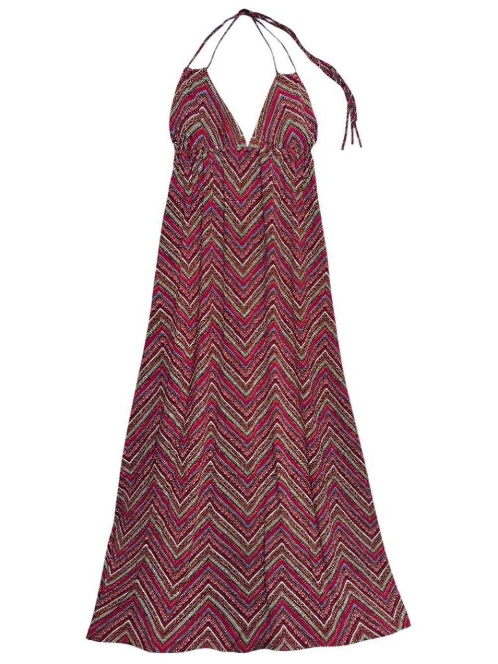VERONICA M HALTER MAXI BOHO DRESS SELF TIE HIPPIECORE GRANOLA INDIE LOUNGE MED